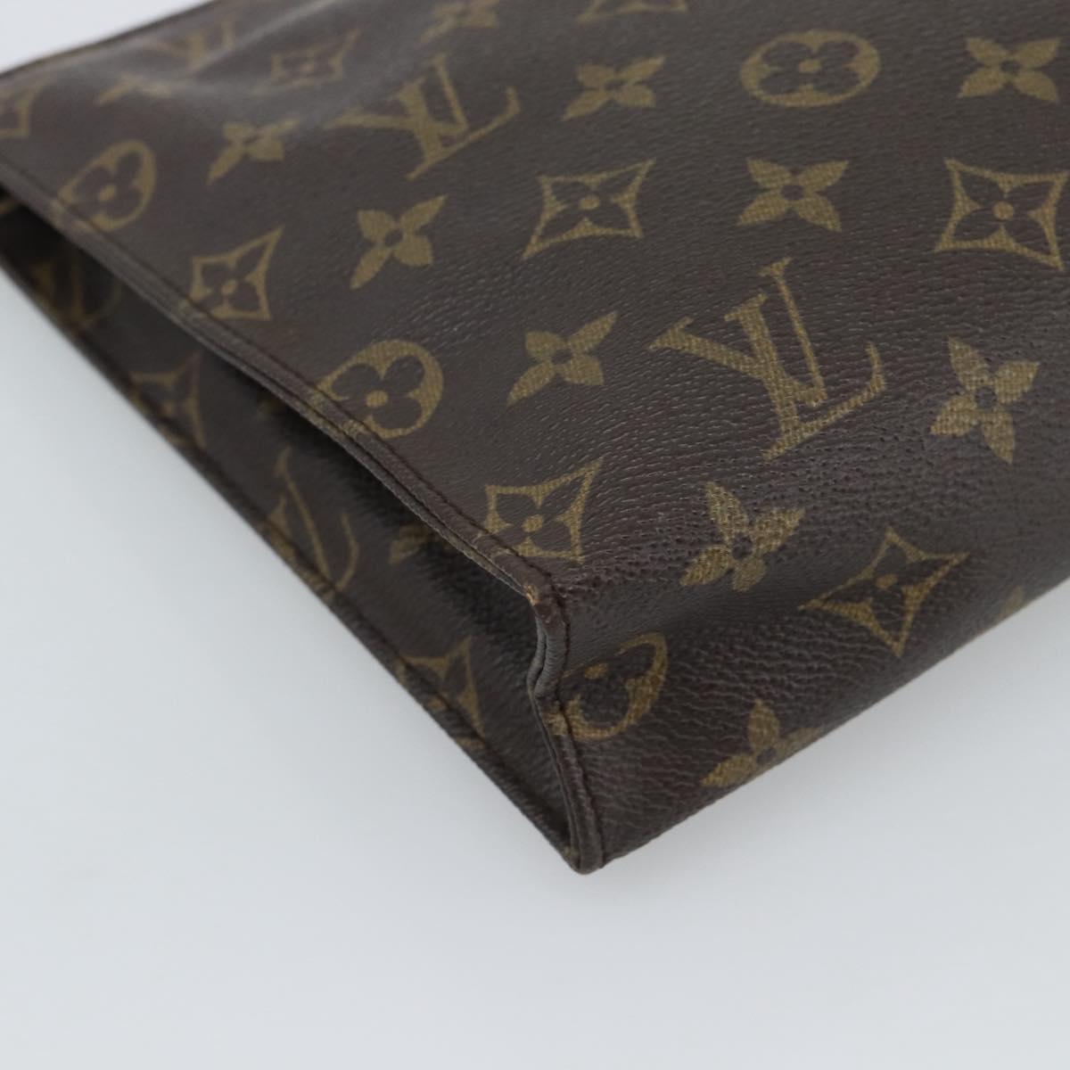 LOUIS VUITTON Monogram Poche Toilette 26 Pouch M47542 LV Auth 190978