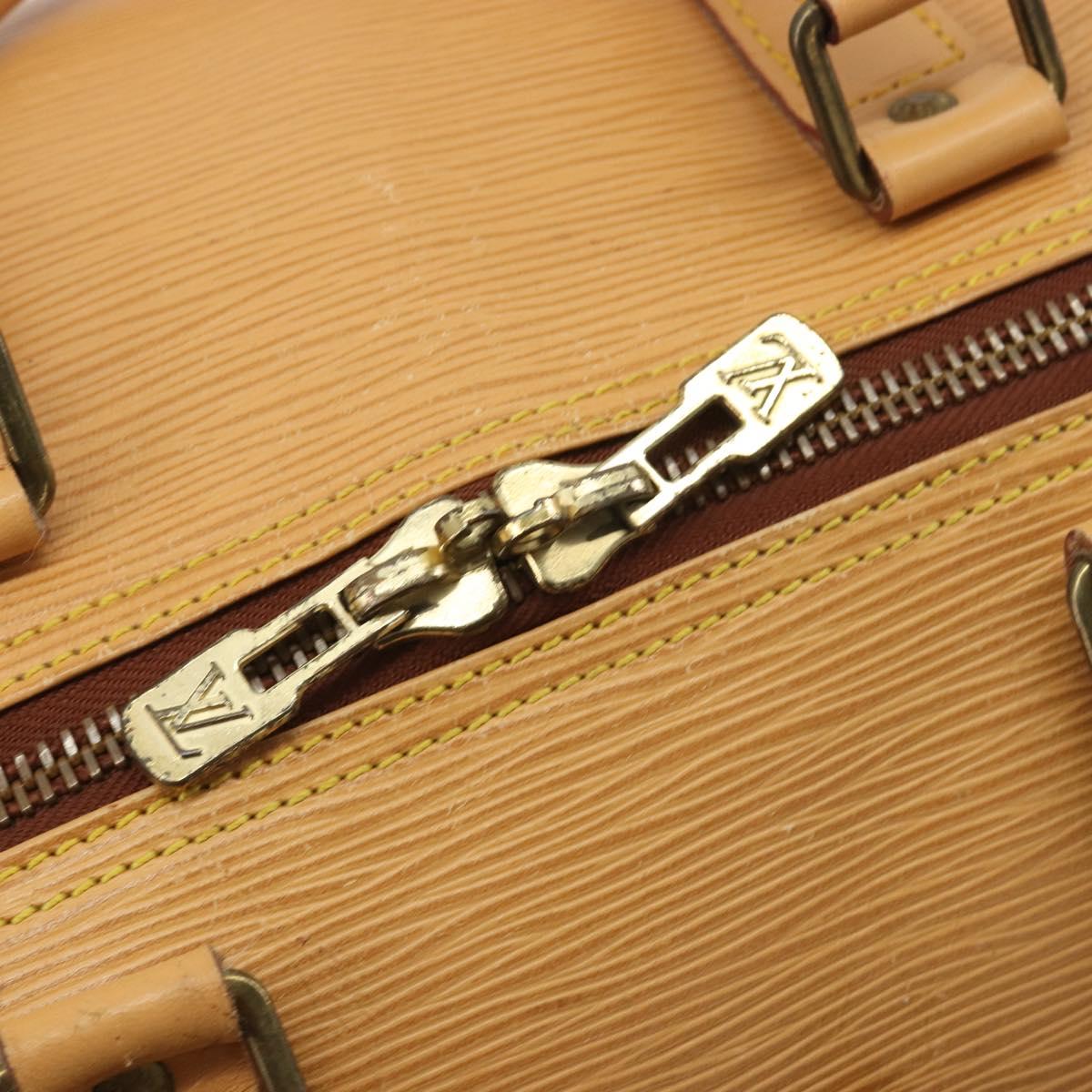LOUIS VUITTON Epi Keepall 50 Boston Bag Beige M42941 LV Auth 190983A