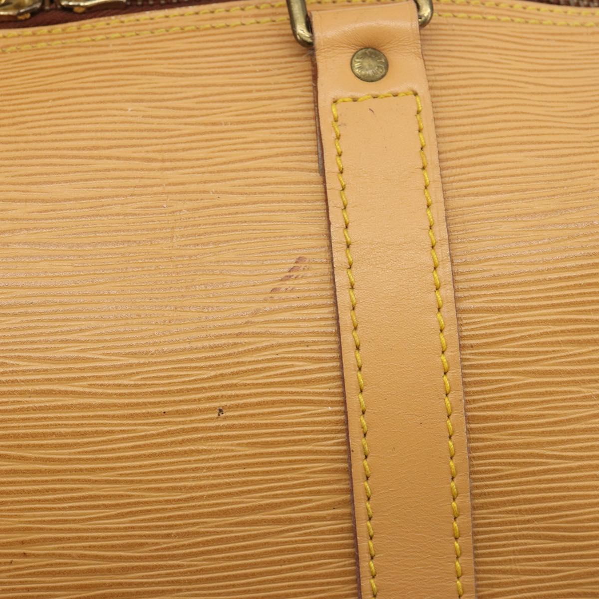 LOUIS VUITTON Epi Keepall 50 Boston Bag Beige M42941 LV Auth 190983A