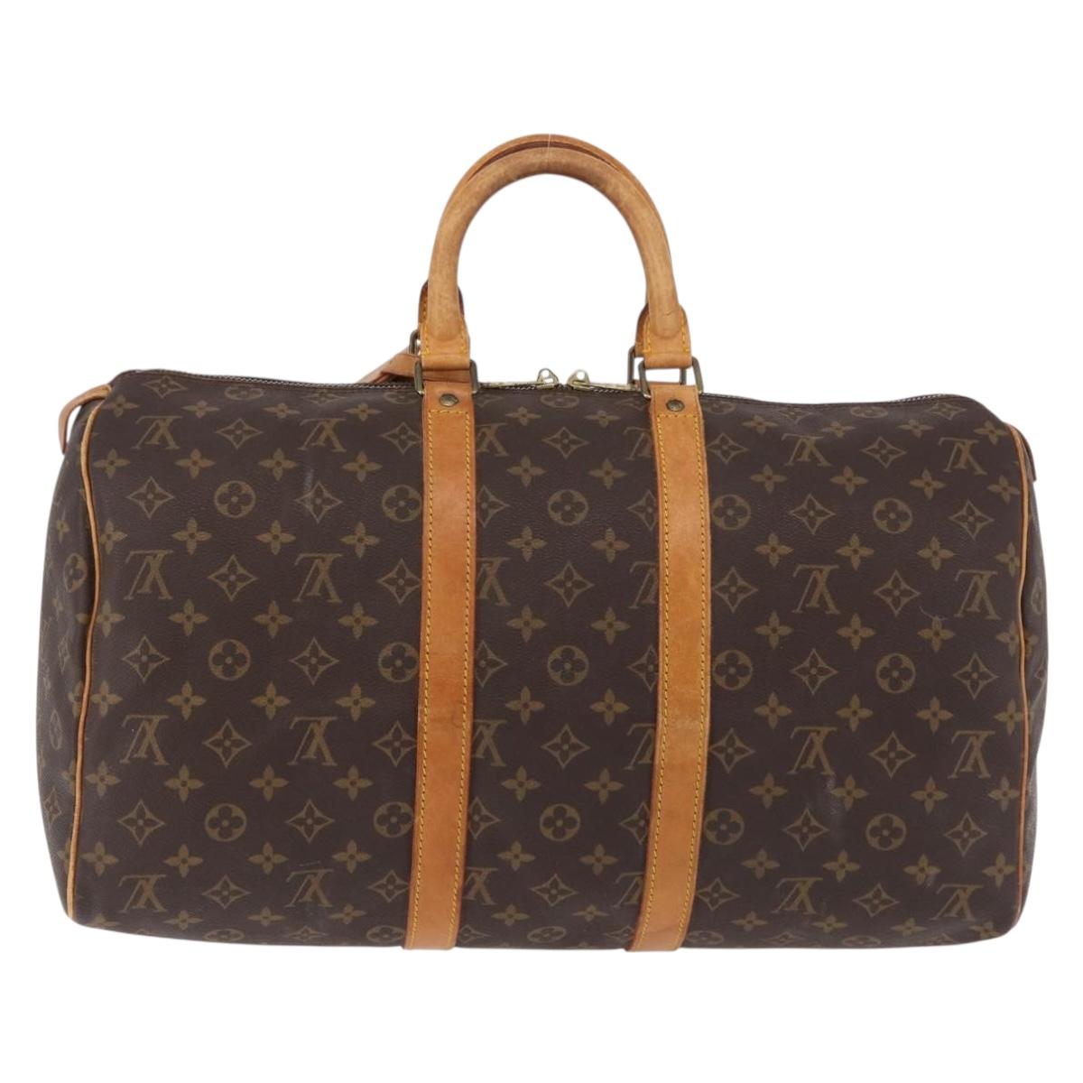 LOUIS VUITTON Monogram Keepall 45 Boston Bag M41428 LV Auth 190984