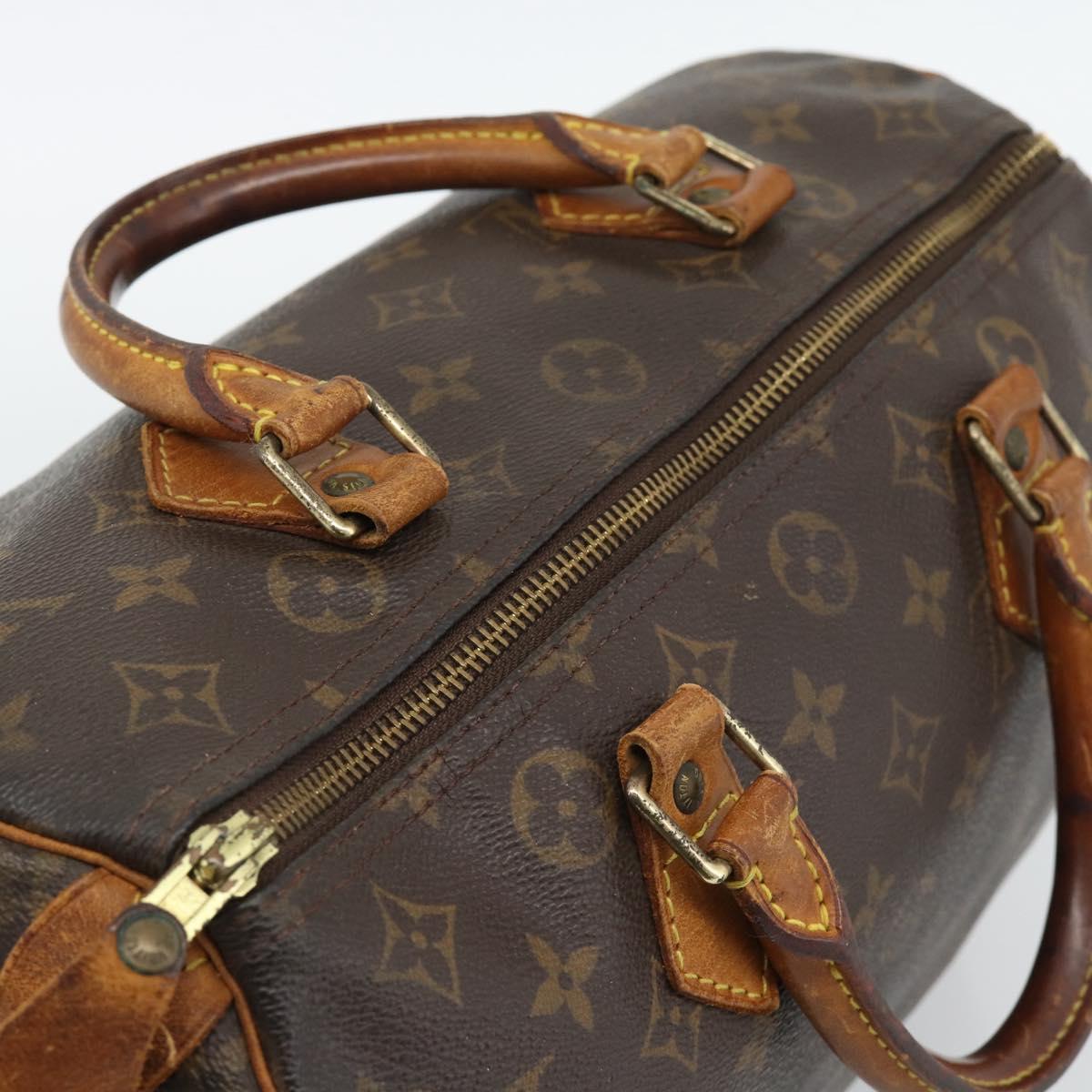 LOUIS VUITTON Monogram Speedy 30 Hand Bag M41526 LV Auth 190986A