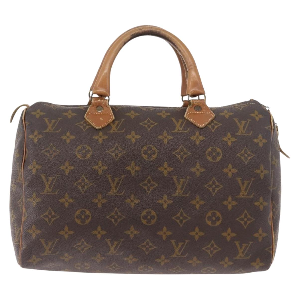 LOUIS VUITTON Monogram Speedy 35 Hand Bag USA limited LV Auth 190987