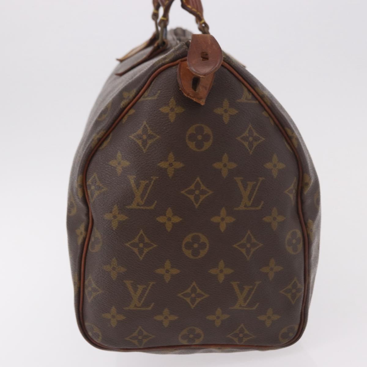 LOUIS VUITTON Monogram Speedy 35 Hand Bag M41524 LV Auth 190989