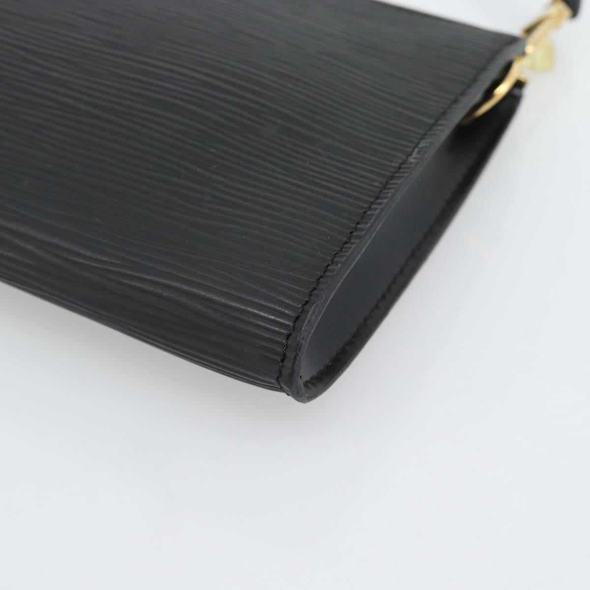LOUIS VUITTON Epi Pochette Accessoires Pouch Black M52982 LV Auth 190993A