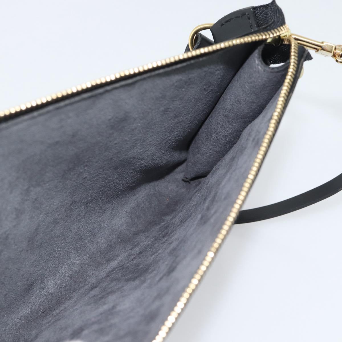 LOUIS VUITTON Epi Pochette Accessoires Pouch Black M52982 LV Auth 190993A