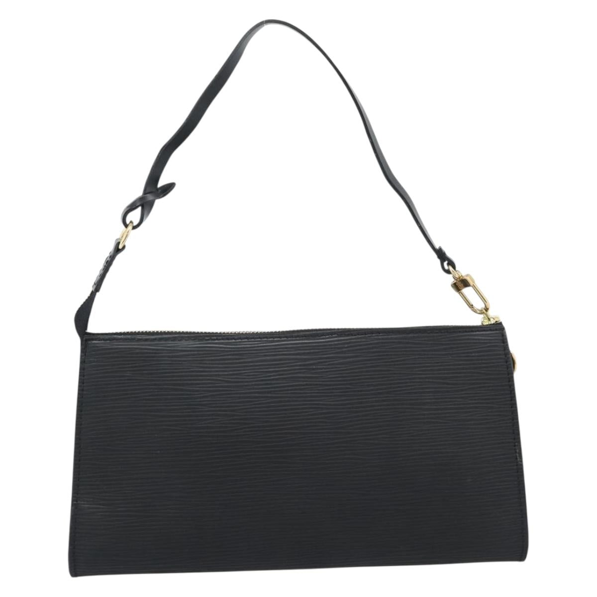 LOUIS VUITTON Epi Pochette Accessoires Pouch Black M52982 LV Auth 190993A