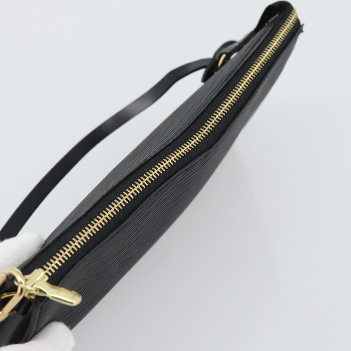 LOUIS VUITTON Epi Pochette Accessoires Pouch Black M52982 LV Auth 190993A