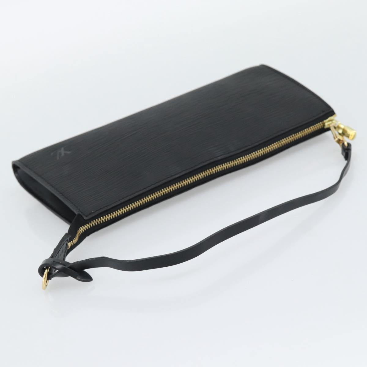 LOUIS VUITTON Epi Pochette Accessoires Pouch Black M52982 LV Auth 190993A