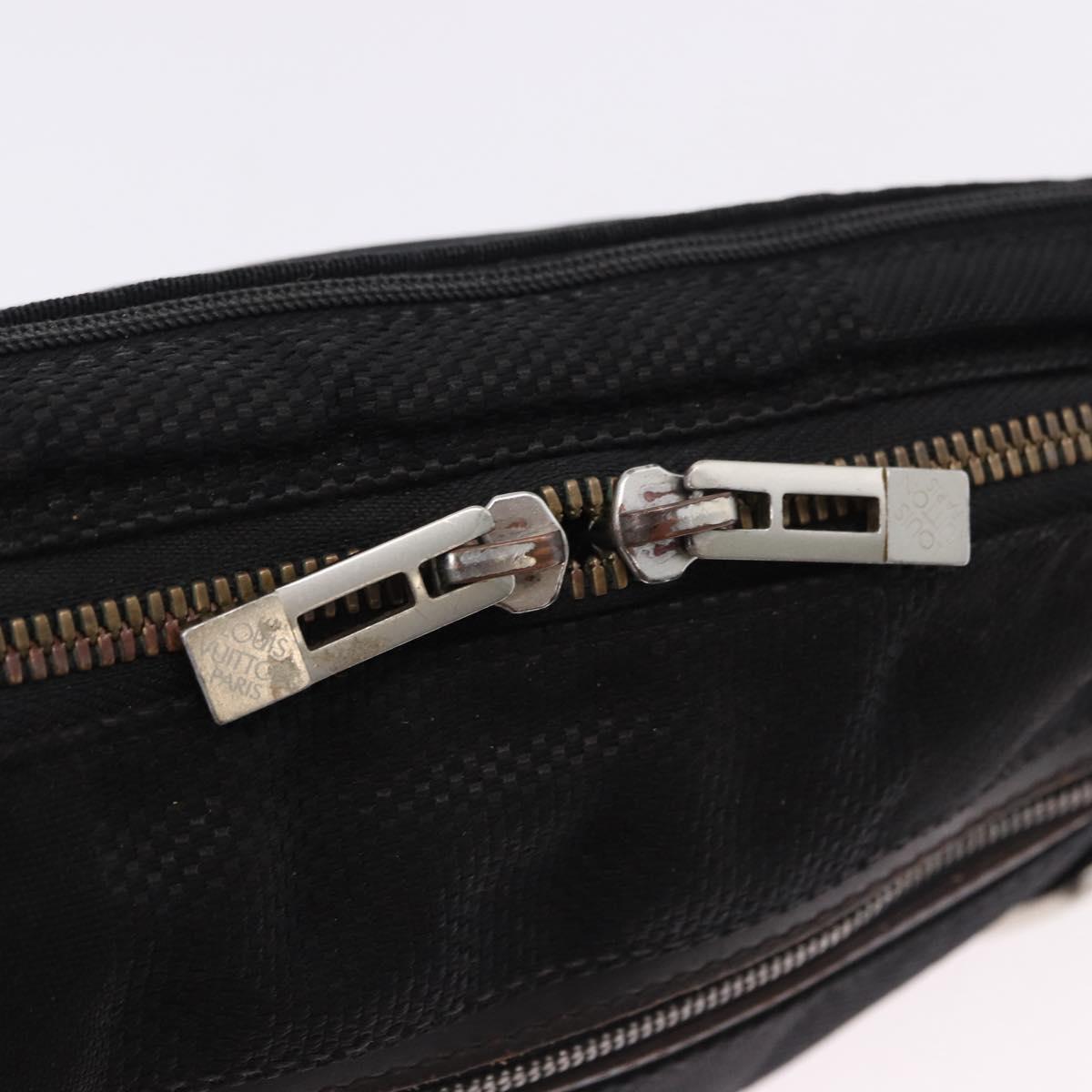 LOUIS VUITTON Damier Geant Arche Body Bag Noir M93021 LV Auth 190996