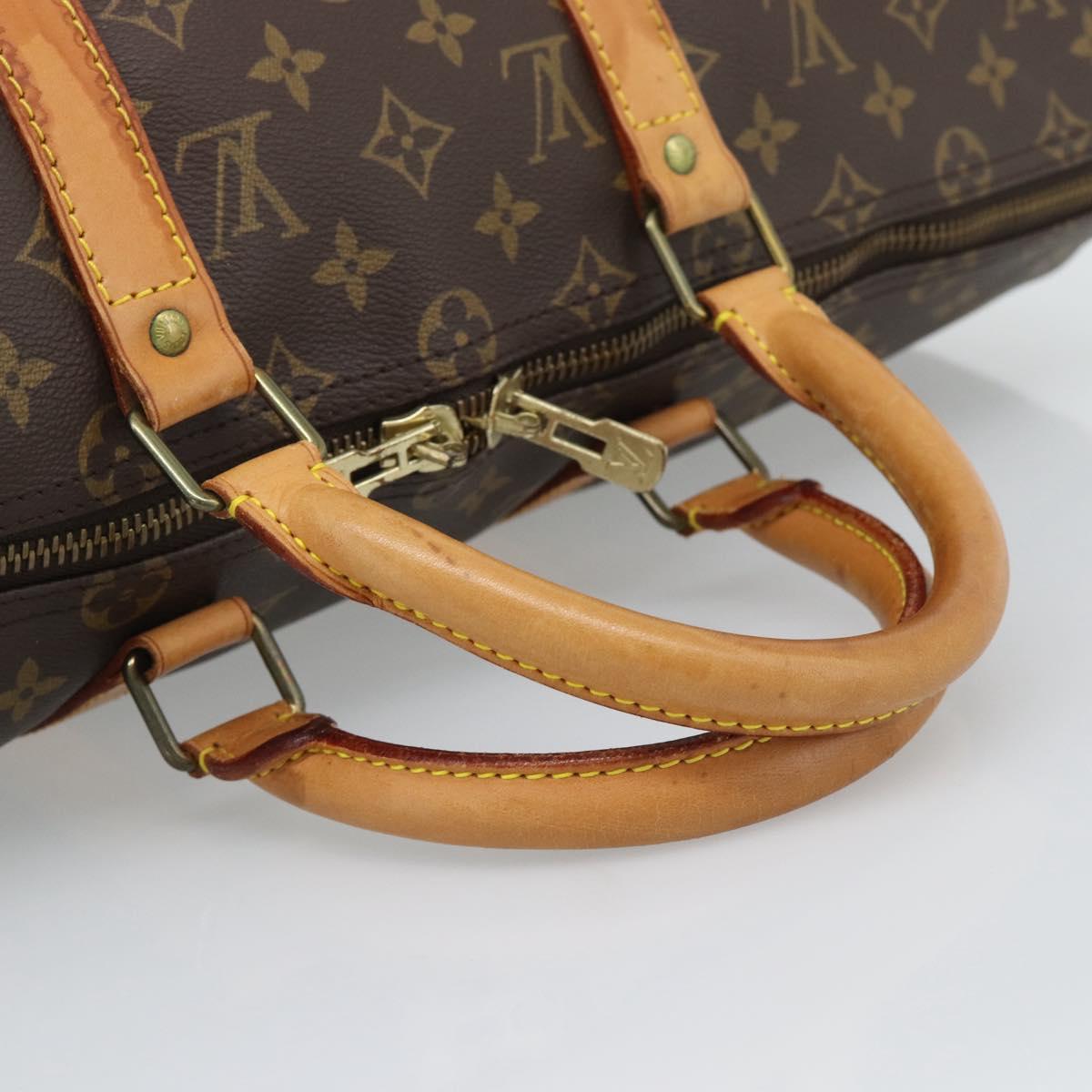LOUIS VUITTON Monogram Keepall 50 Boston Bag M41426 LV Auth 190998