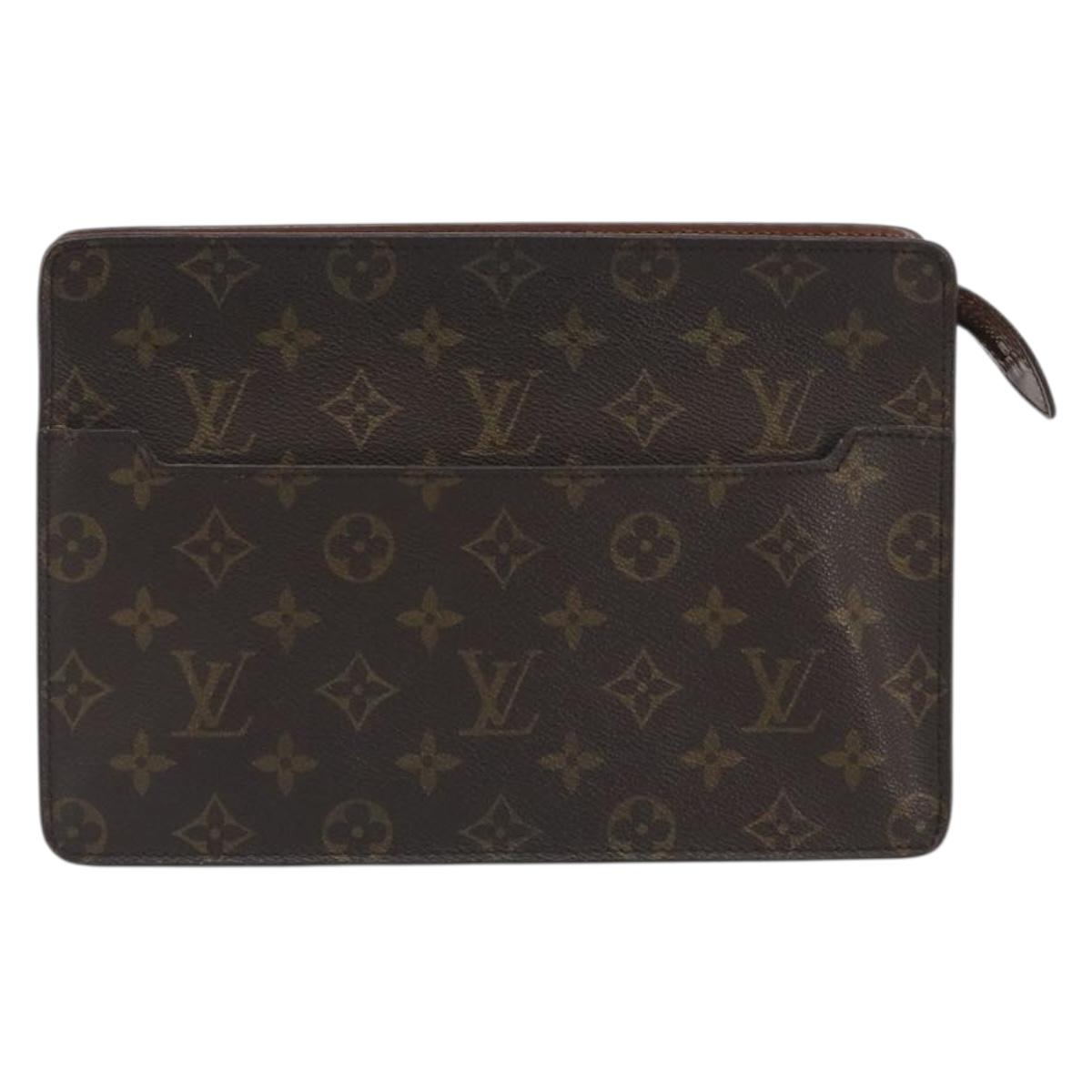 LOUIS VUITTON Monogram Pochette Homme Clutch Bag M51795 LV Auth 191001