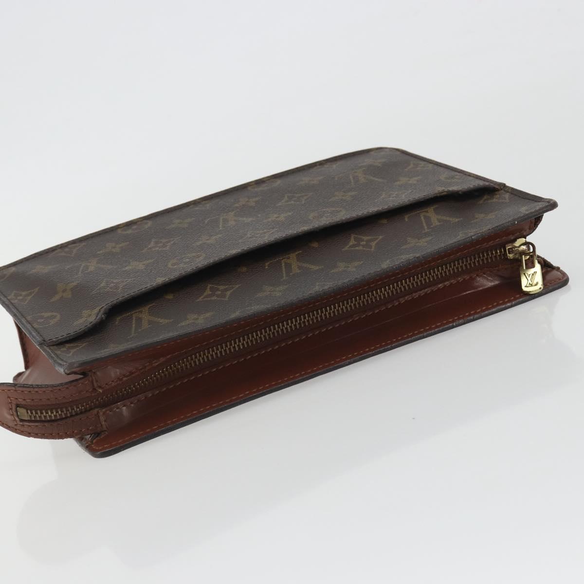 LOUIS VUITTON Monogram Pochette Homme Clutch Bag M51795 LV Auth 191001