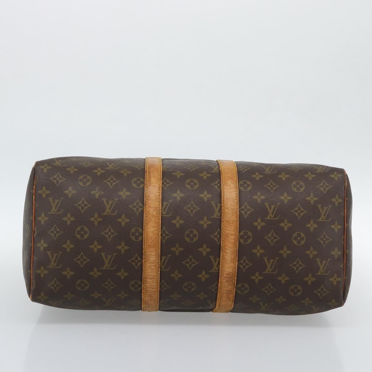 LOUIS VUITTON Monogram Keepall 45 Boston Bag M41428 LV Auth 191005