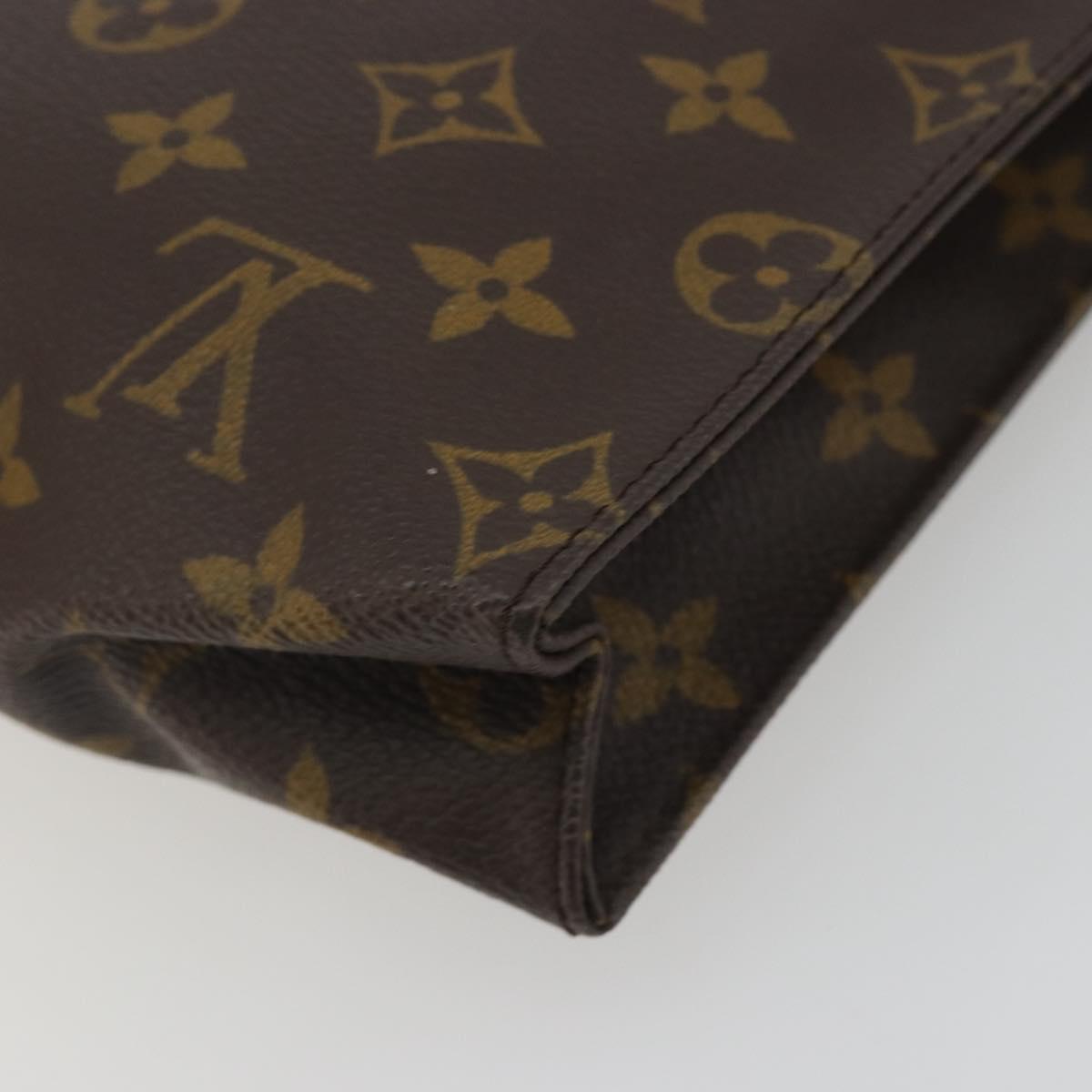 LOUIS VUITTON Monogram Poche Toilette 26 Pouch M47542 LV Auth 191006