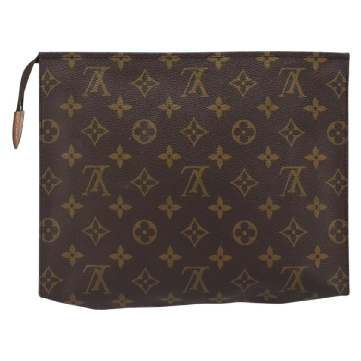 LOUIS VUITTON Monogram Poche Toilette 26 Pouch M47542 LV Auth 191006