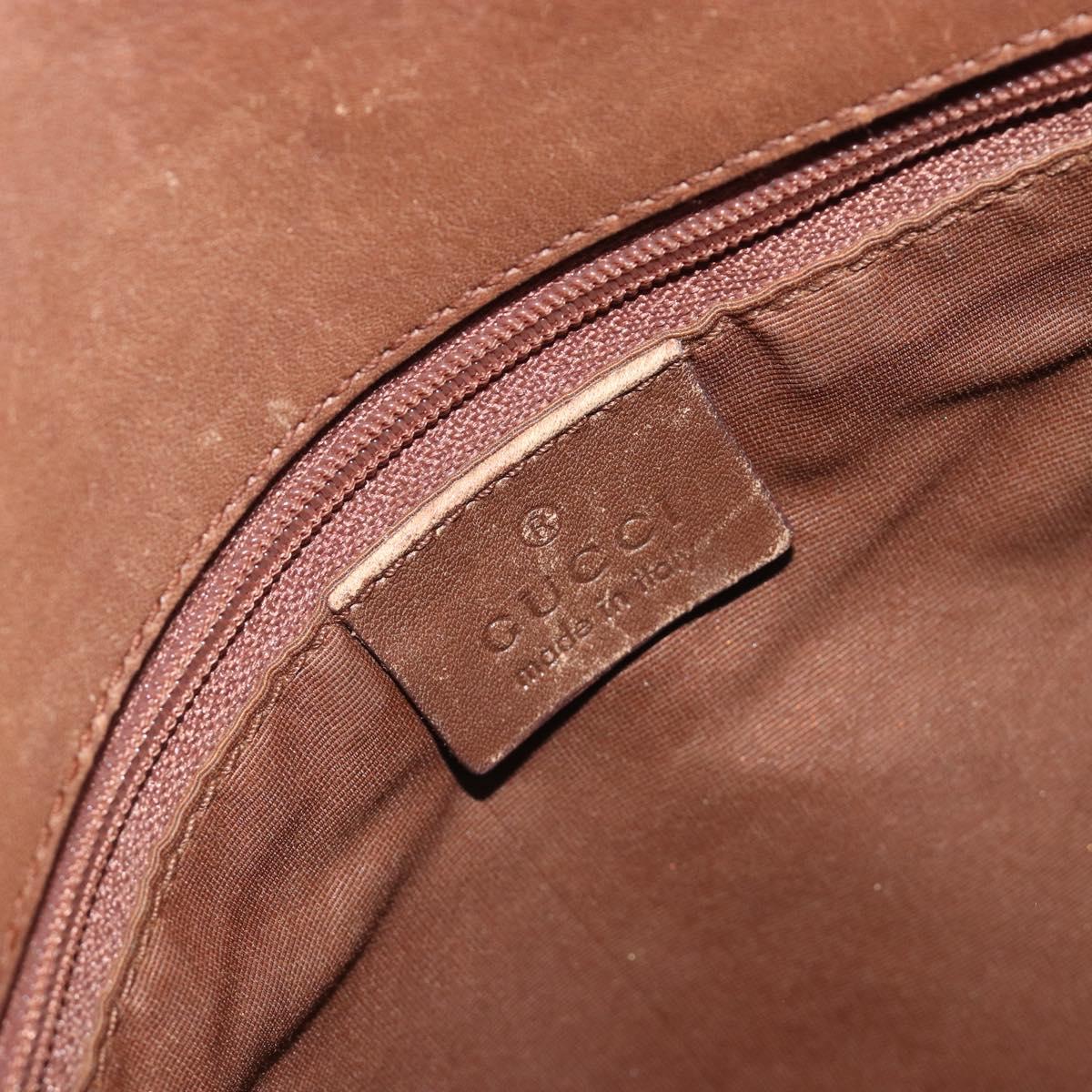 GUCCI GG Canvas Shoulder Bag Brown Gold 001 4286 Auth 191009