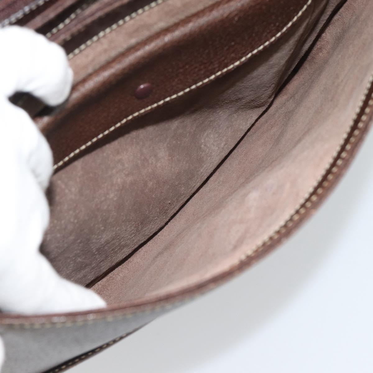 GUCCI Bamboo Hand Bag Leather Brown Auth 191015