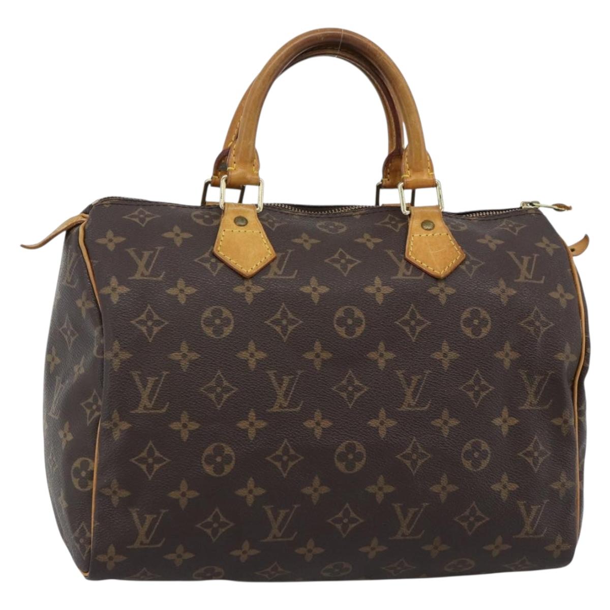 LOUIS VUITTON Monogram Speedy 30 Hand Bag M41526 LV Auth 191024A
