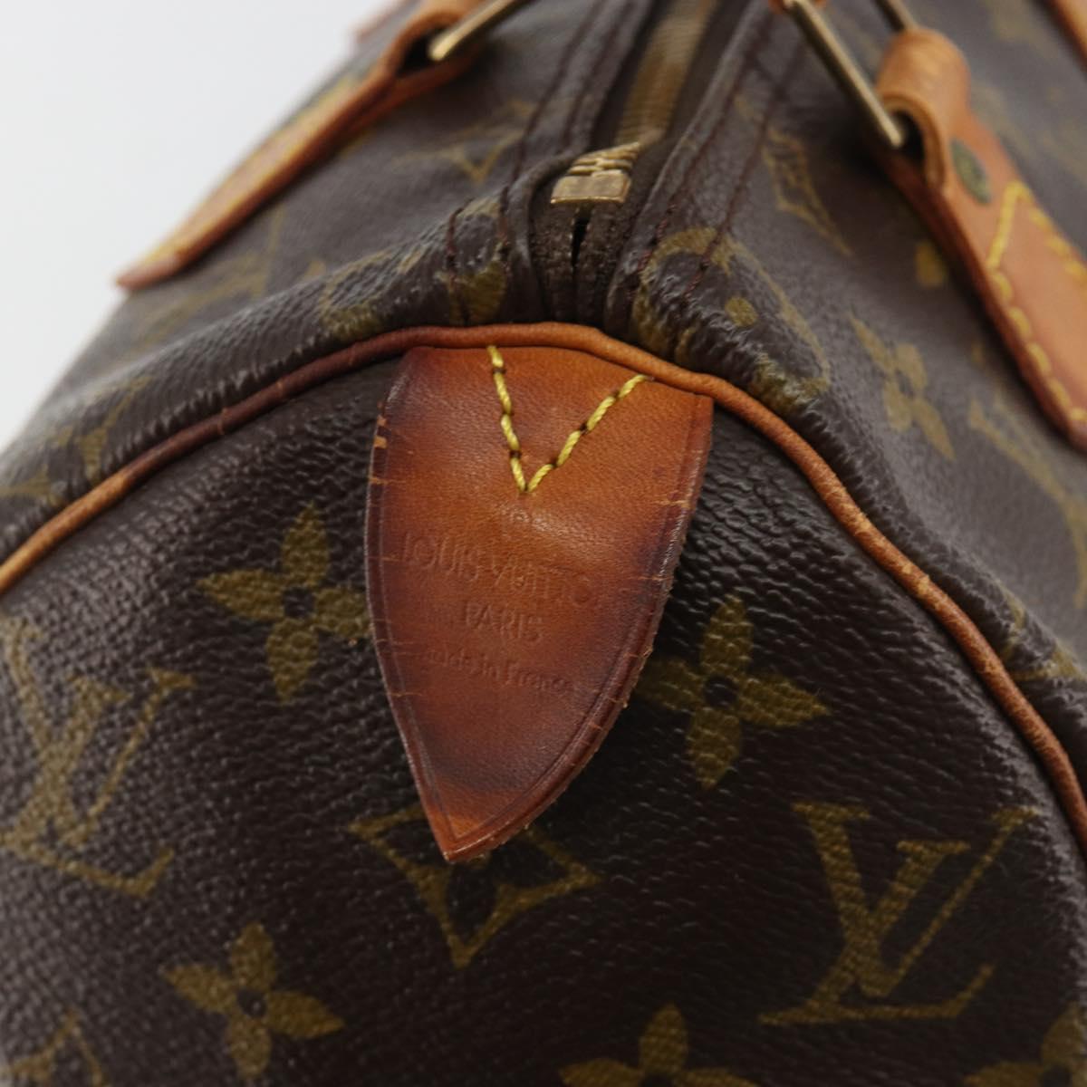 LOUIS VUITTON Monogram Speedy 25 Hand Bag M41528 LV Auth 191027A