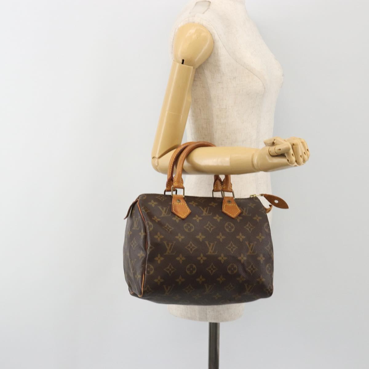 LOUIS VUITTON Monogram Speedy 25 Hand Bag M41528 LV Auth 191027A