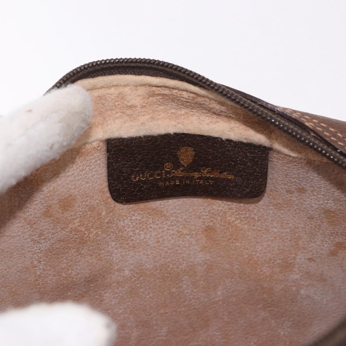 GUCCI GG Supreme Shoulder Bag PVC Leather Beige Gold 56 01 087 Auth 191029