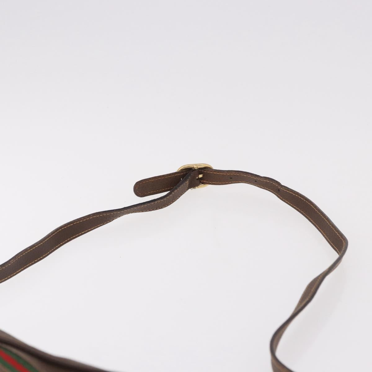 GUCCI GG Supreme Shoulder Bag PVC Leather Beige Gold 56 01 087 Auth 191029