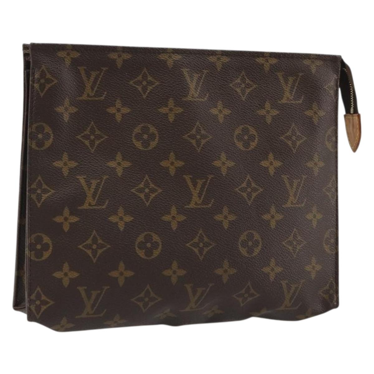 LOUIS VUITTON Monogram Poche Toilette 26 Pouch M47542 LV Auth 191030A