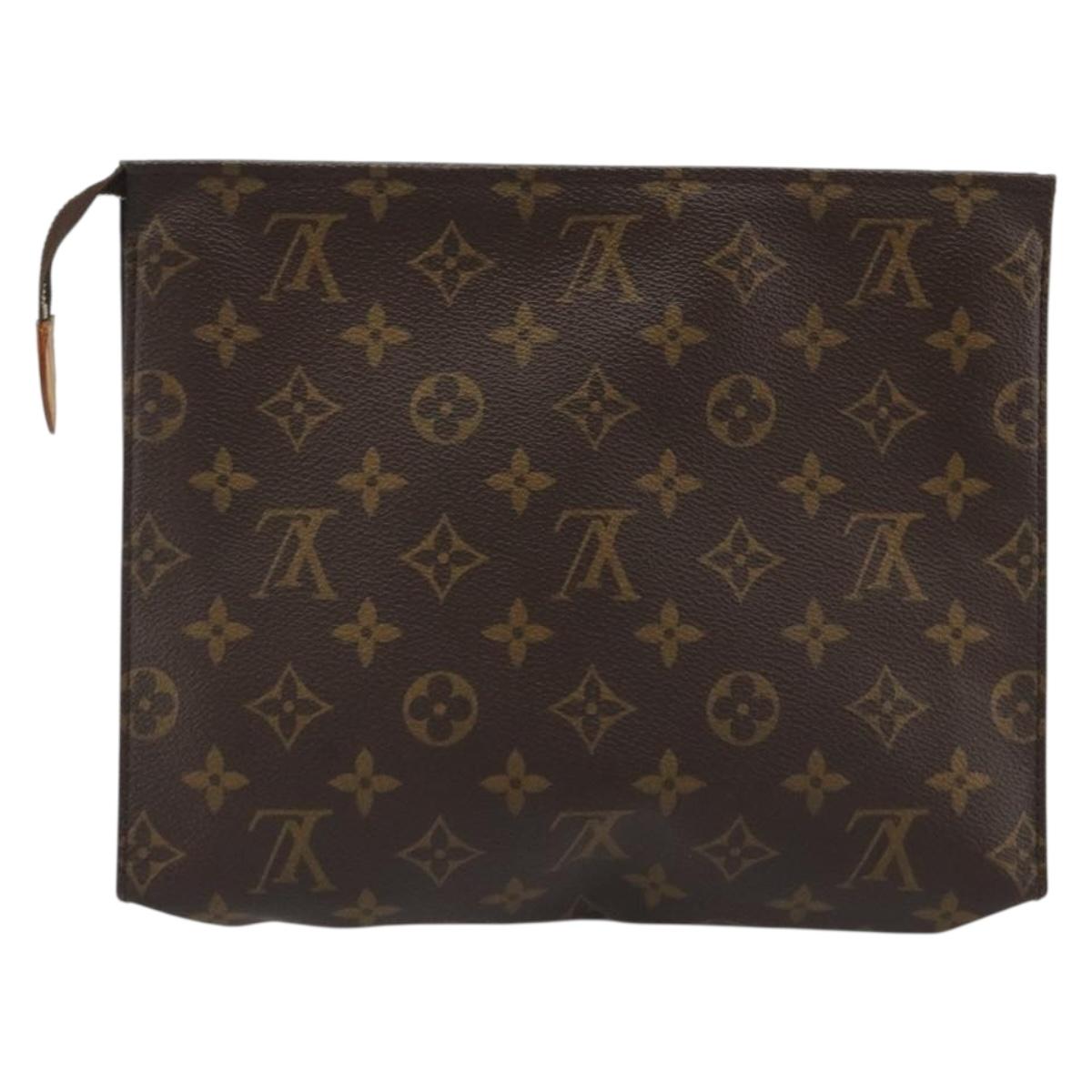 LOUIS VUITTON Monogram Poche Toilette 26 Pouch M47542 LV Auth 191030A