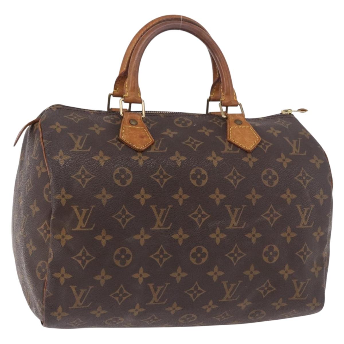 LOUIS VUITTON Monogram Speedy 30 Hand Bag M41526 LV Auth 191044A