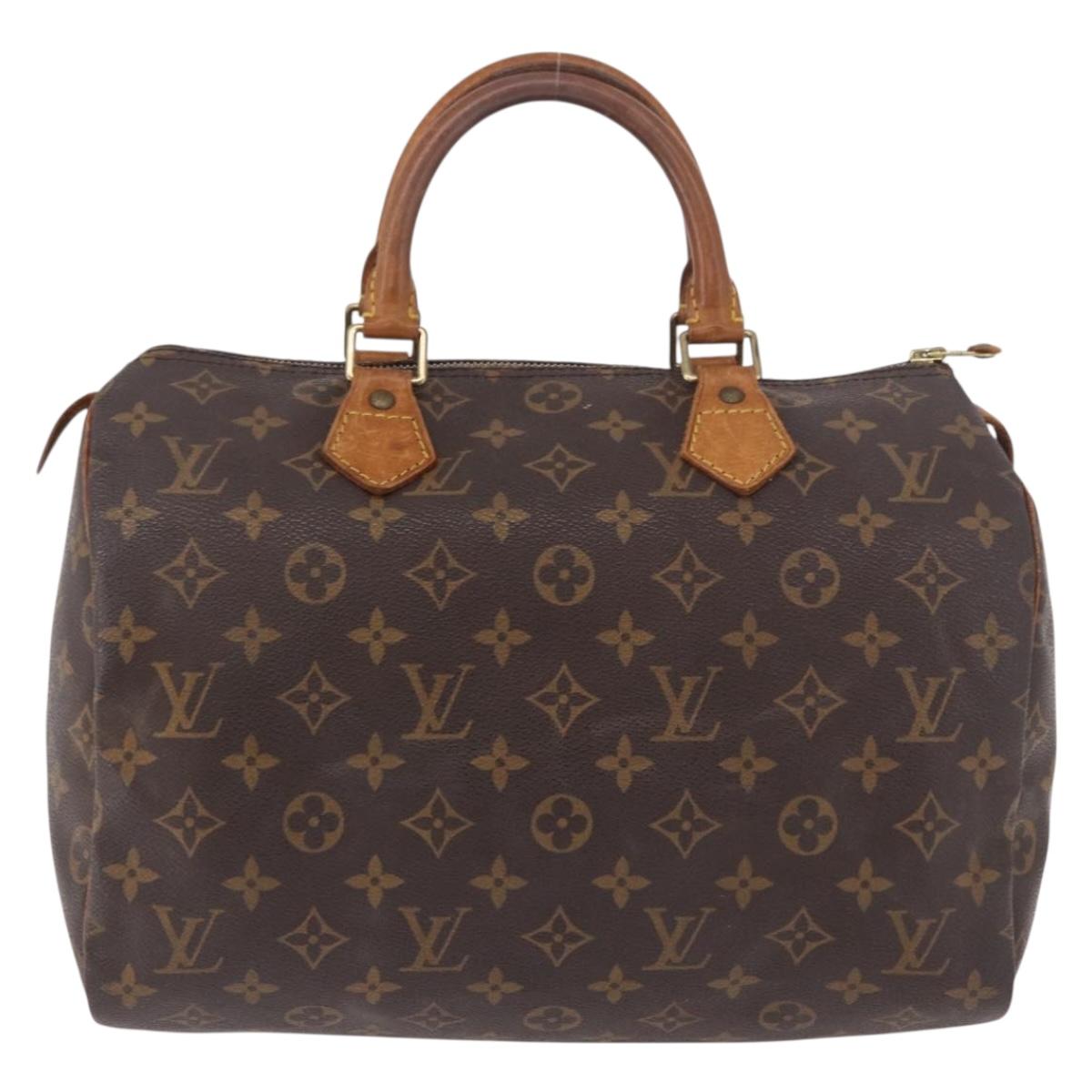 LOUIS VUITTON Monogram Speedy 30 Hand Bag M41526 LV Auth 191044A
