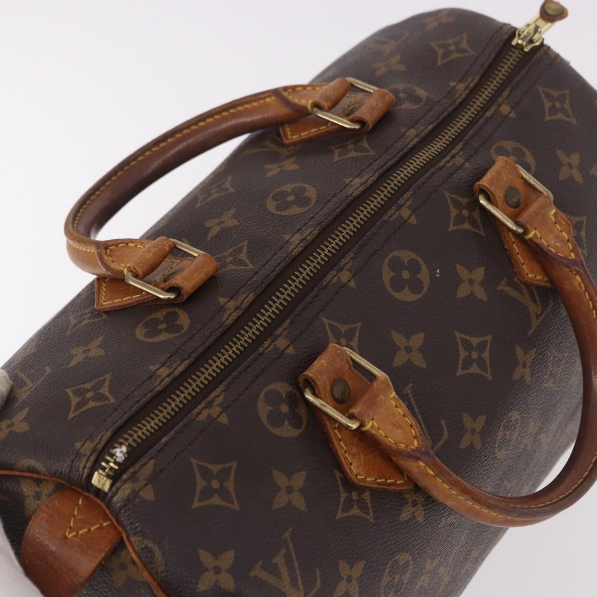 LOUIS VUITTON Monogram Speedy 30 Hand Bag M41526 LV Auth 191044A
