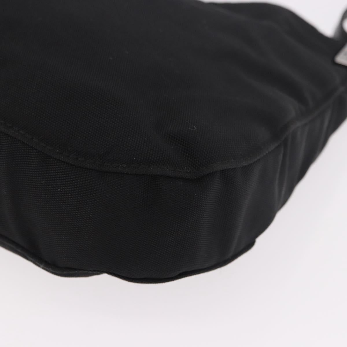 GUCCI Shoulder Bag Nylon Black Silver 001 3193 Auth 191046