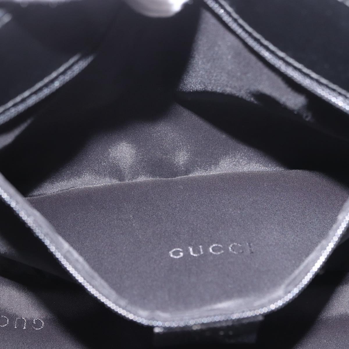 GUCCI Shoulder Bag Nylon Black Silver 001 3193 Auth 191046