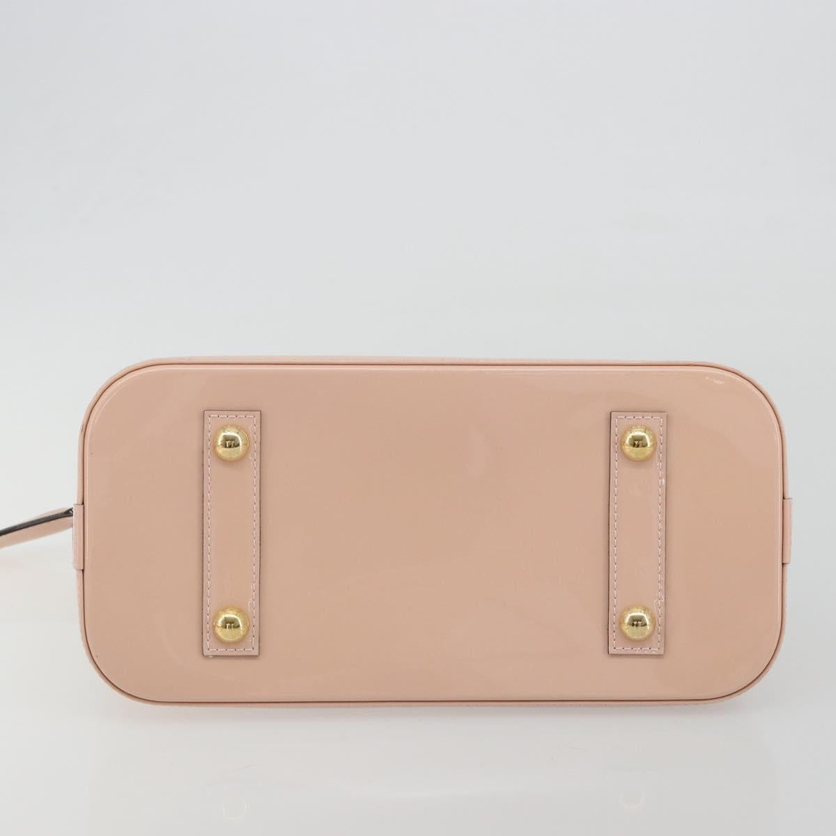 LOUIS VUITTON Monogram Vernis Alma PM Bag Rose Valerine M50412 LV Auth 191048SAV