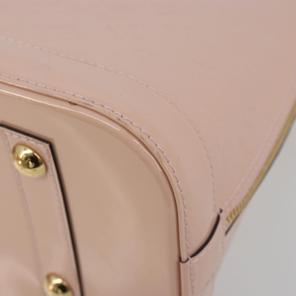 LOUIS VUITTON Monogram Vernis Alma PM Bag Rose Valerine M50412 LV Auth 191048SAV