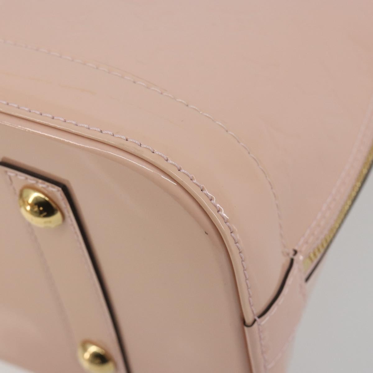 LOUIS VUITTON Monogram Vernis Alma PM Bag Rose Valerine M50412 LV Auth 191048SAV