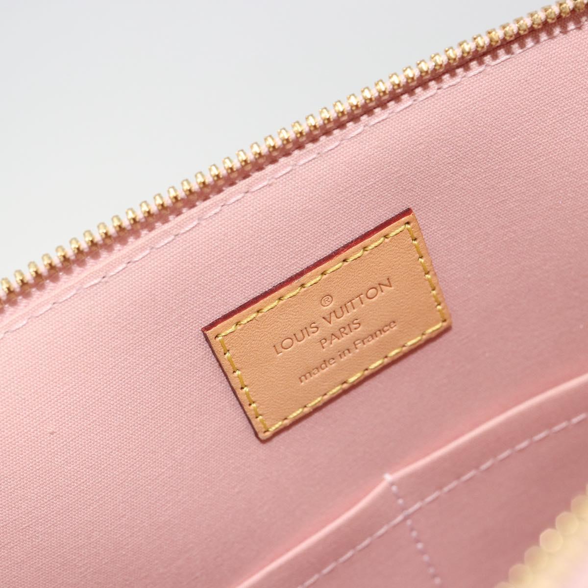 LOUIS VUITTON Monogram Vernis Alma PM Bag Rose Valerine M50412 LV Auth 191048SAV
