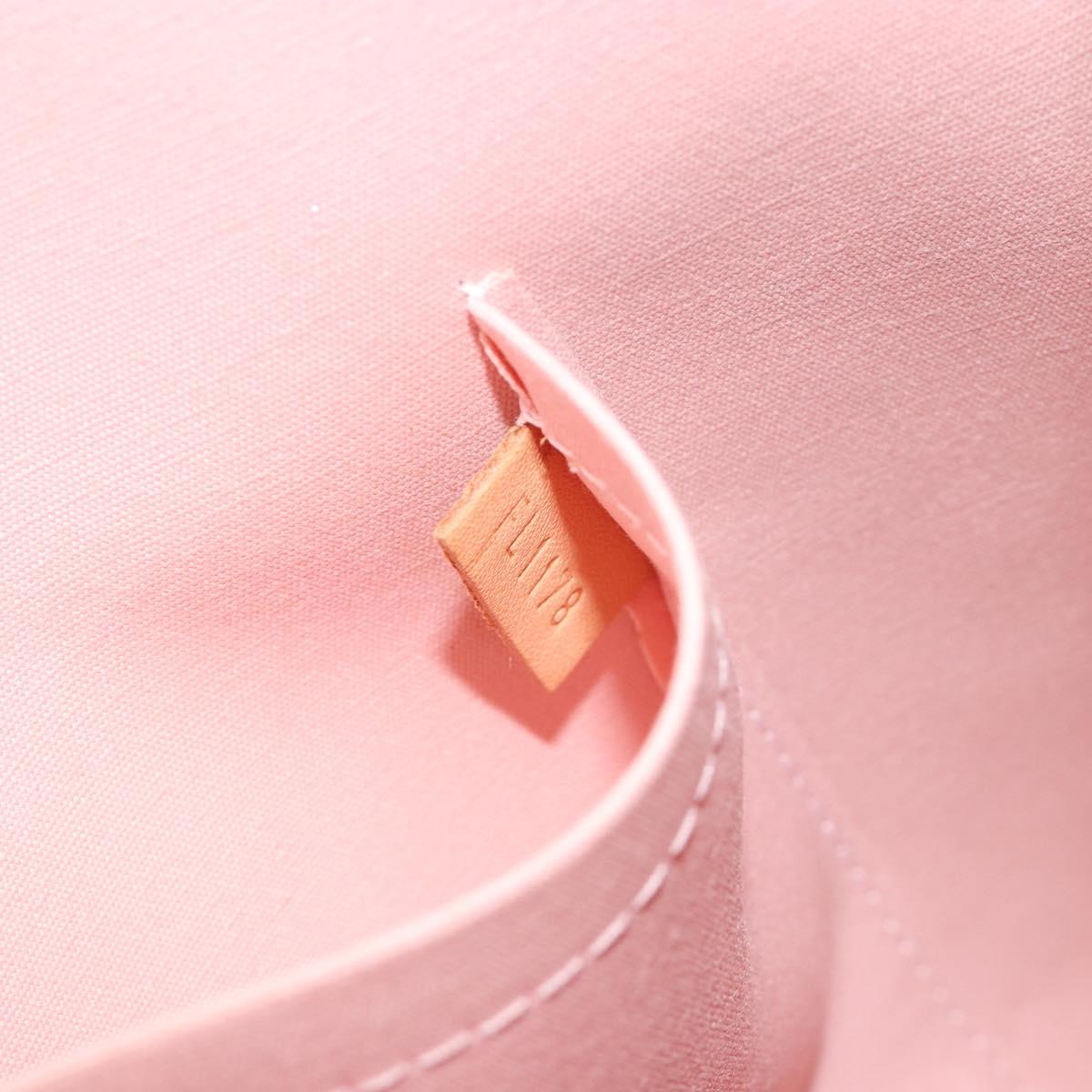 LOUIS VUITTON Monogram Vernis Alma PM Bag Rose Valerine M50412 LV Auth 191048SAV