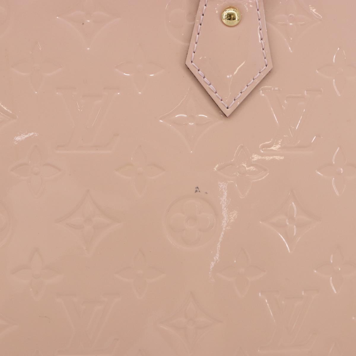 LOUIS VUITTON Monogram Vernis Alma PM Bag Rose Valerine M50412 LV Auth 191048SAV