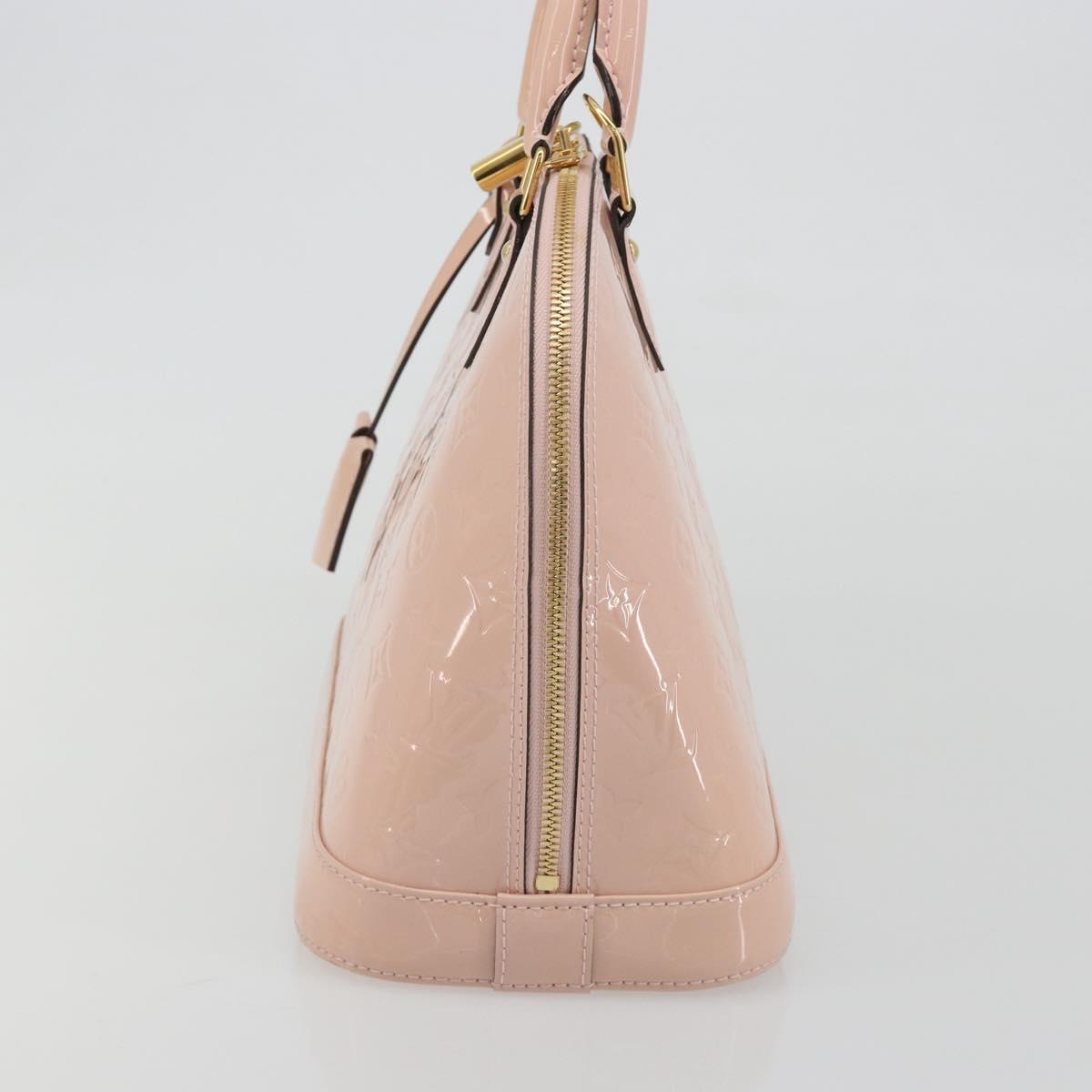 LOUIS VUITTON Monogram Vernis Alma PM Bag Rose Valerine M50412 LV Auth 191048SAV