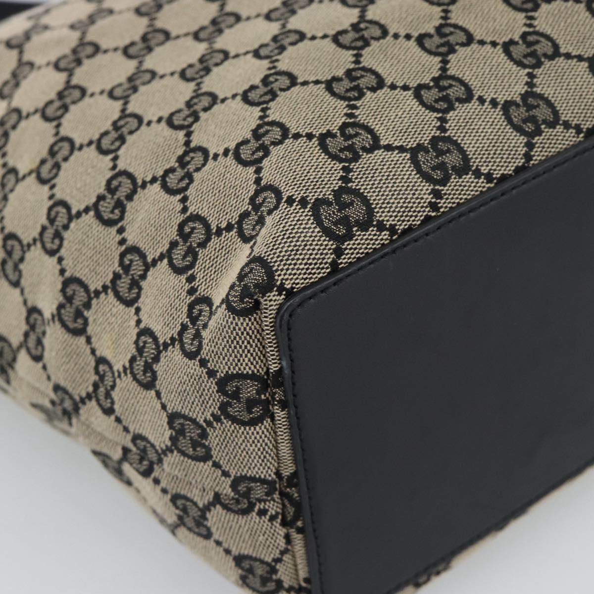 GUCCI GG Canvas Tote Bag Beige Gold 002 1098 Auth 191053A