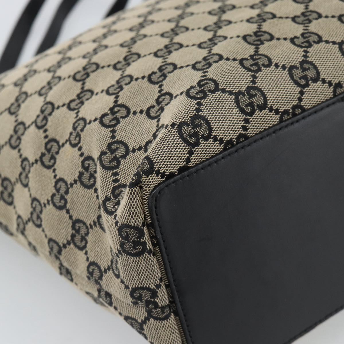 GUCCI GG Canvas Tote Bag Beige Gold 002 1098 Auth 191053A
