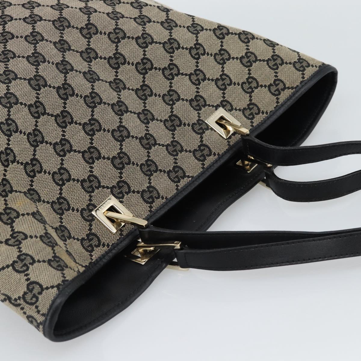 GUCCI GG Canvas Tote Bag Beige Gold 002 1098 Auth 191053A