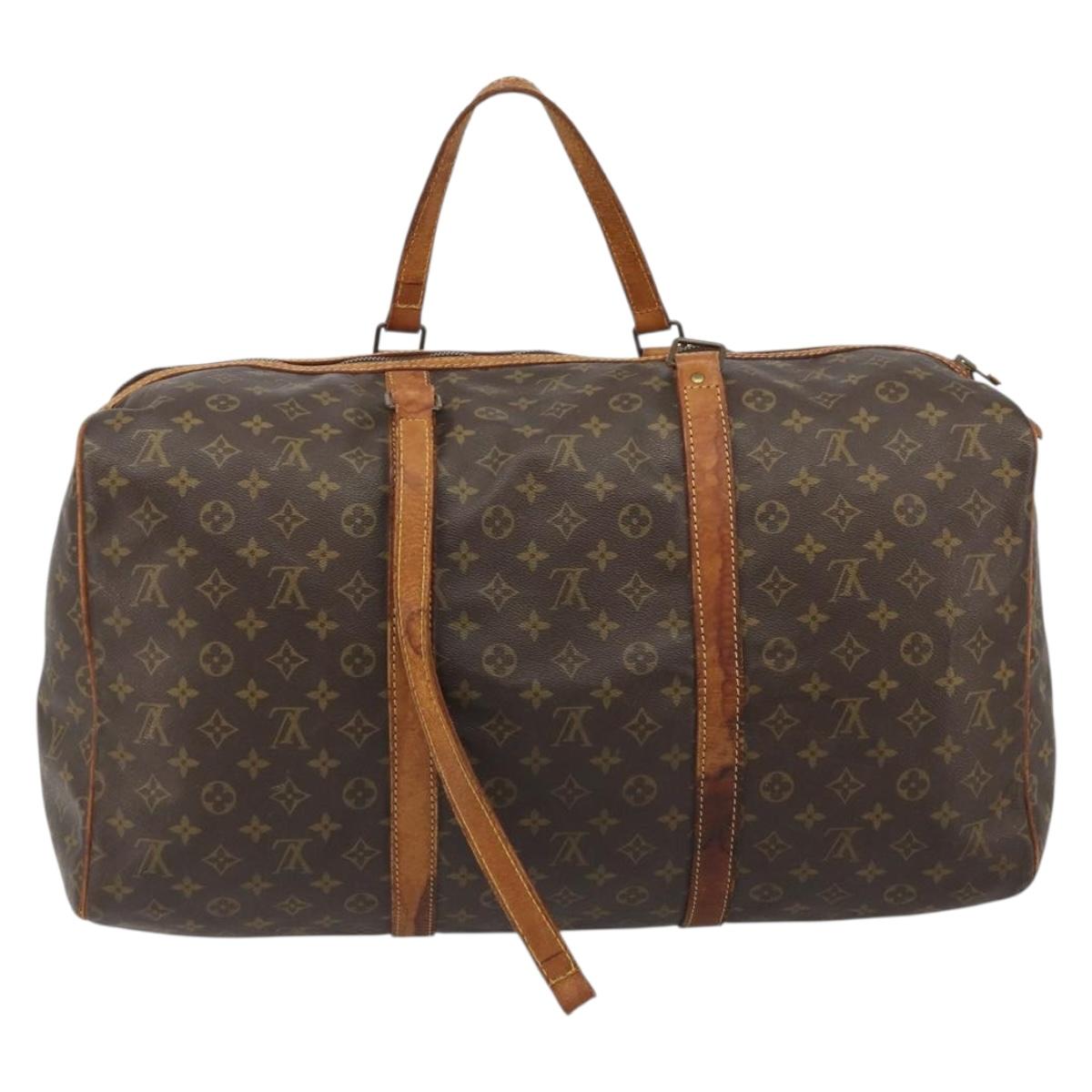 LOUIS VUITTON Monogram Sac Souple 55 Boston Bag M41622 LV Auth 191055