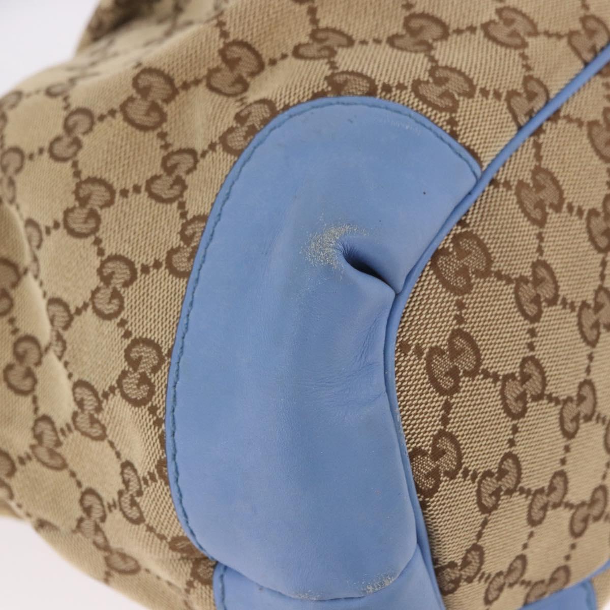 GUCCI GG Canvas Sukey Hand Bag 2way Beige Gold 247902 Auth 191057