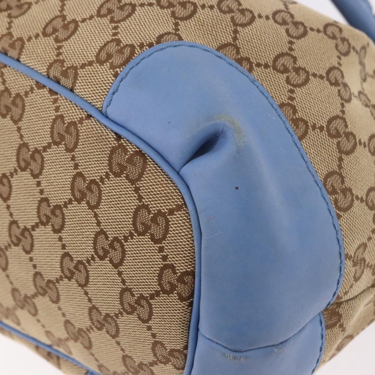 GUCCI GG Canvas Sukey Hand Bag 2way Beige Gold 247902 Auth 191057