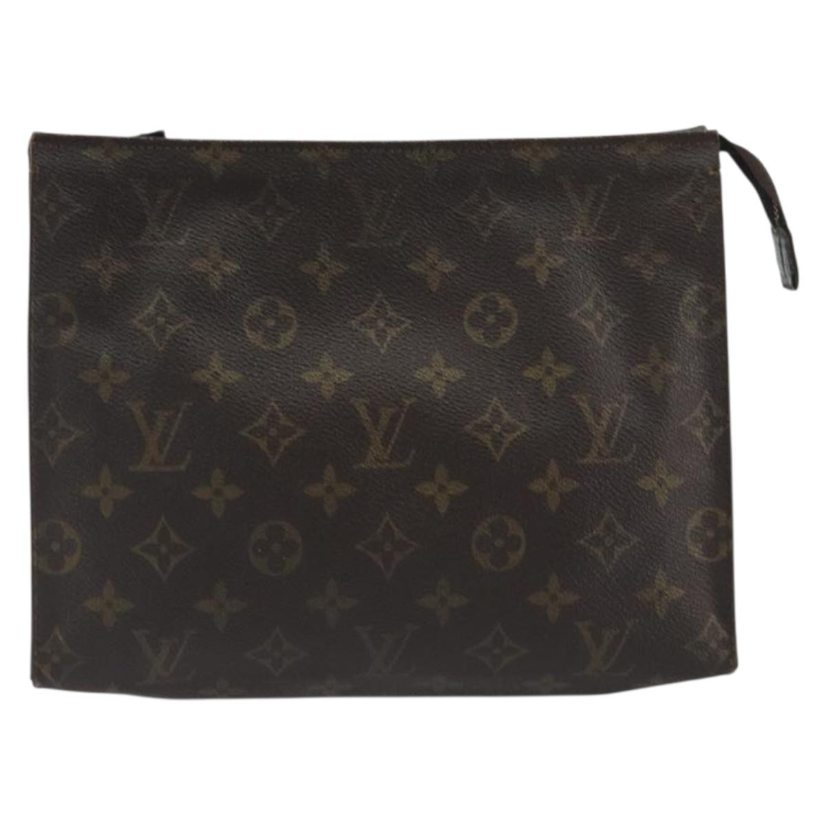 LOUIS VUITTON Monogram Poche Toilette 26 Pouch M47542 LV Auth 191065