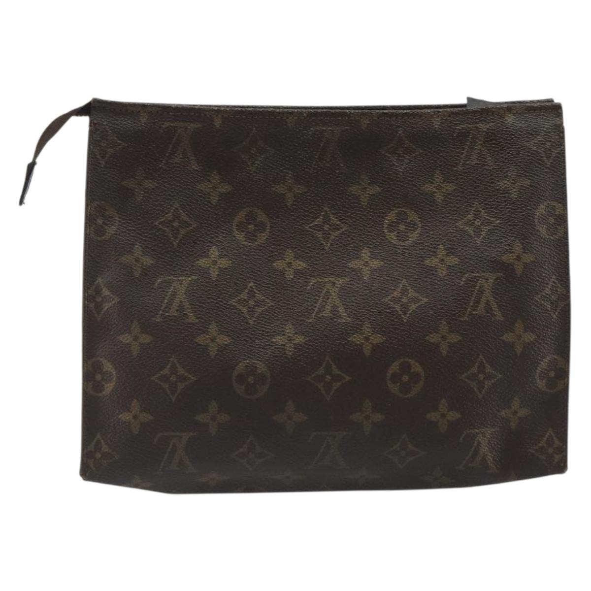 LOUIS VUITTON Monogram Poche Toilette 26 Pouch M47542 LV Auth 191065