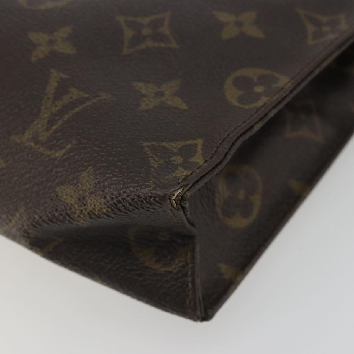 LOUIS VUITTON Monogram Poche Toilette 26 Pouch M47542 LV Auth 191065