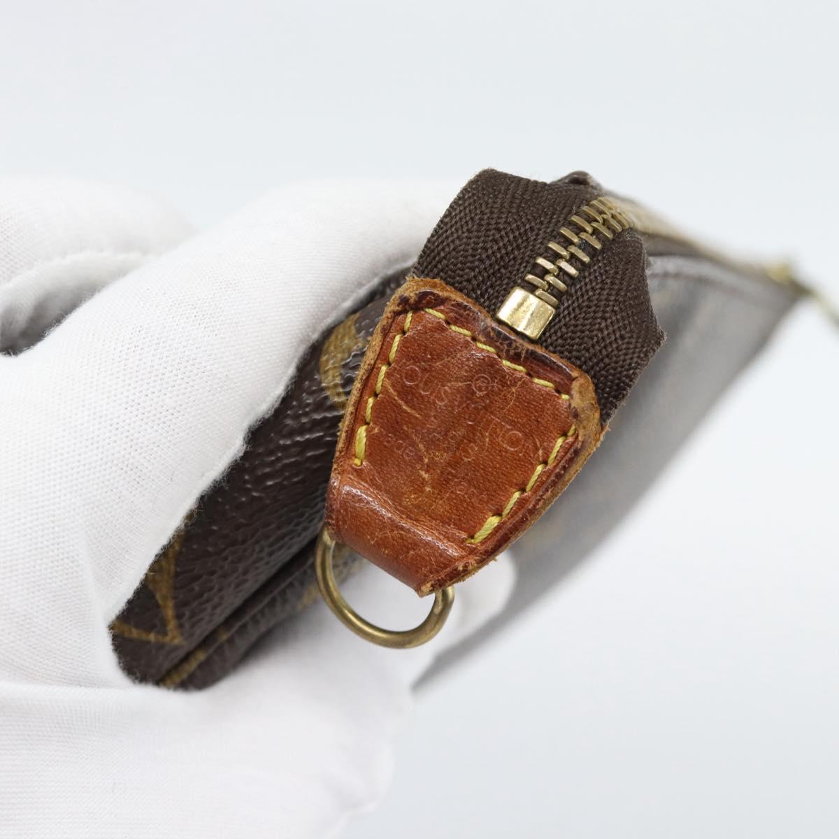 LOUIS VUITTON Monogram Pochette Accessoires Pouch M51980 LV Auth 191067